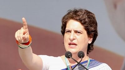 Supporters of Priyanka Gandhi protested outside the AICC office demanding that she be appointed the Congress president.&nbsp;