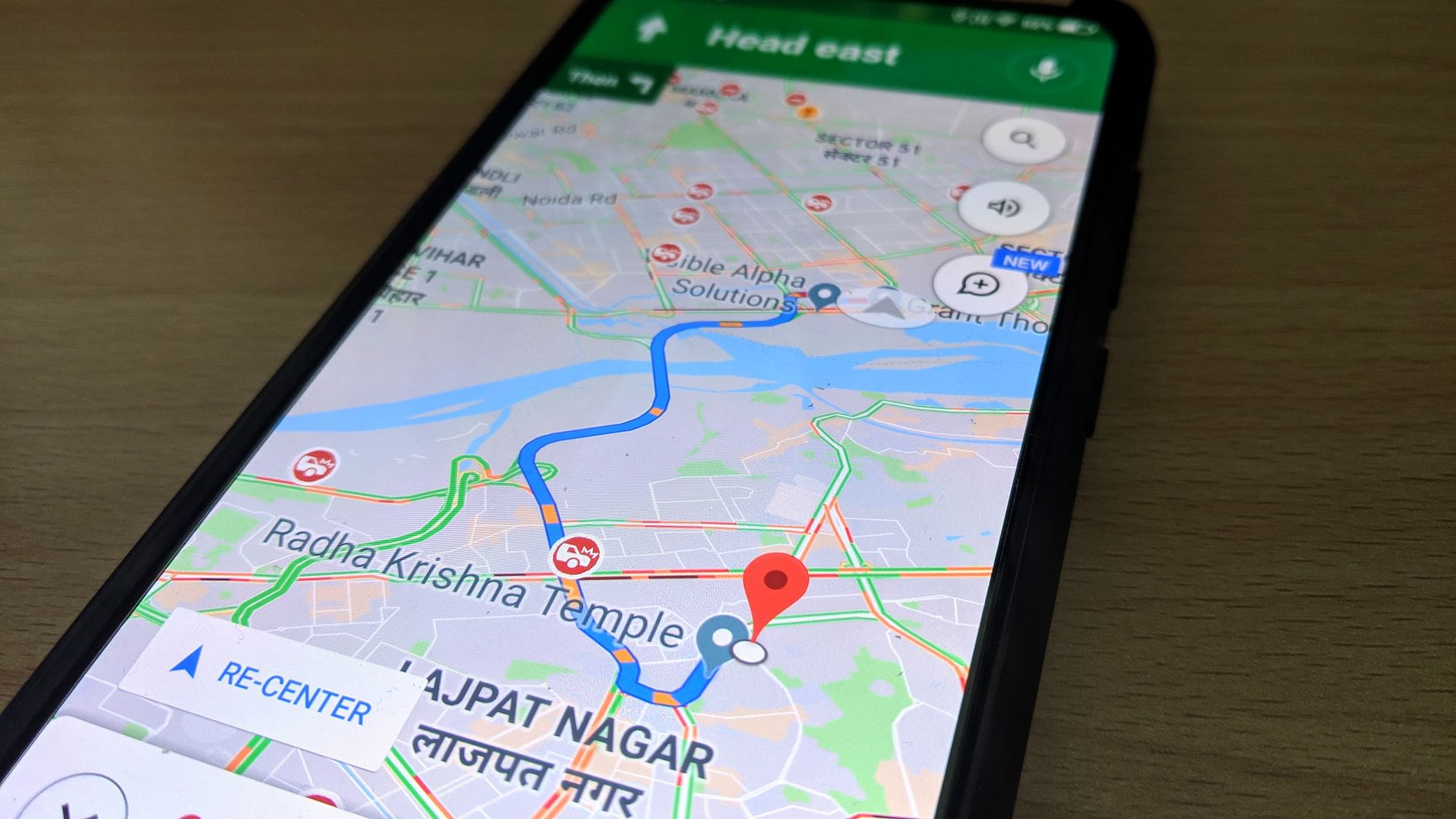 Google Maps now shows nearest food and night shelters.