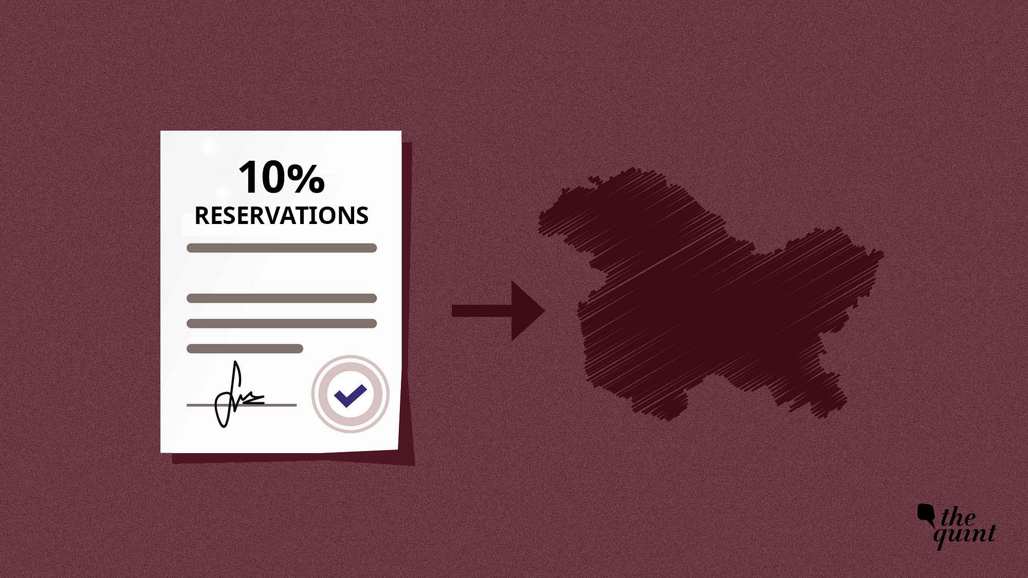 The 10% reservation policy can now be applied in Jammu &amp; Kashmir.