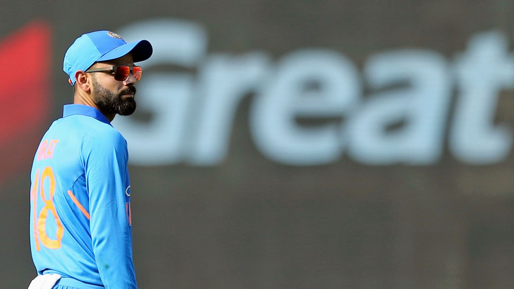 Virat Kohli pictured during India’s five-match ODI series against Australia.