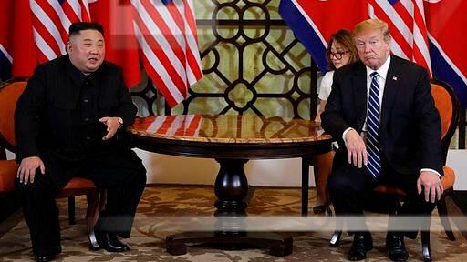 President Donald Trump meets North Korean leader Kim Jong Un.