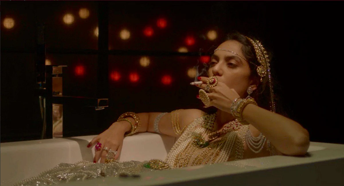 The iconic bathroom scene in Amazon’s <i>Made in Heaven</i>, featuring Sobhita Dhulipala.
