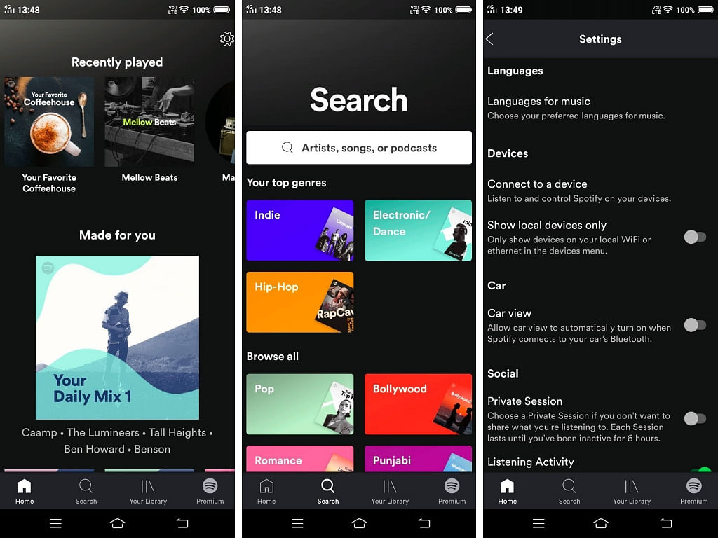 Here’s a detailed comparison of Spotify and YouTube Music streaming apps now available in India.