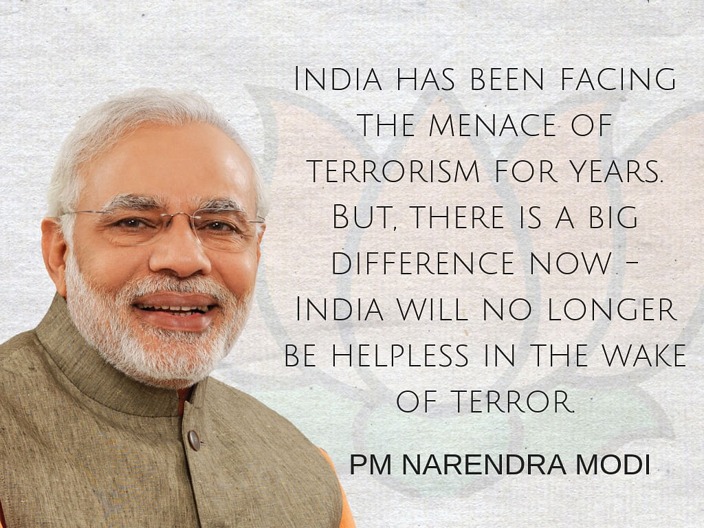 Talking about IAF Wing Commander Abhinandan, PM Modi attacked the UPA for not doing enough to tackle terrorism.