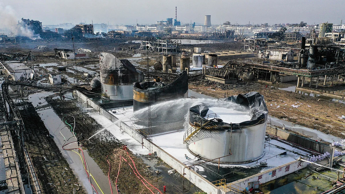 China Factory Blast Death Toll Rises to 64, Hundreds Injured