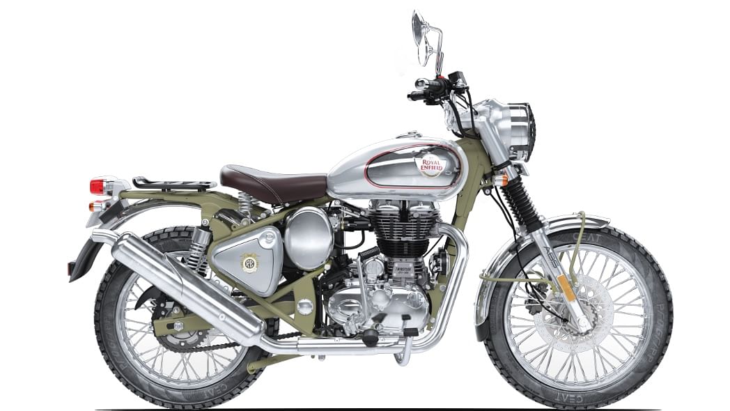 The Royal Enfield Trials is based on the Royal Enfield Bullet chassis.&nbsp;