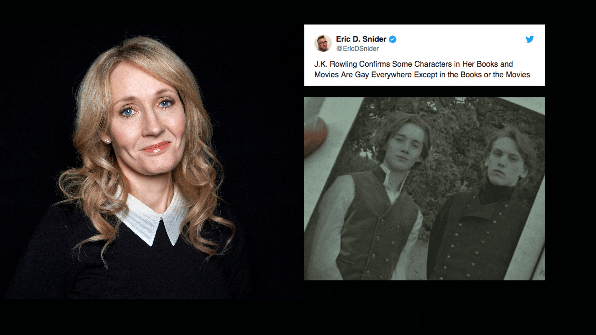 Inclusivity in interviews but no representation in books or movies? Twitter has questions for JK Rowling.