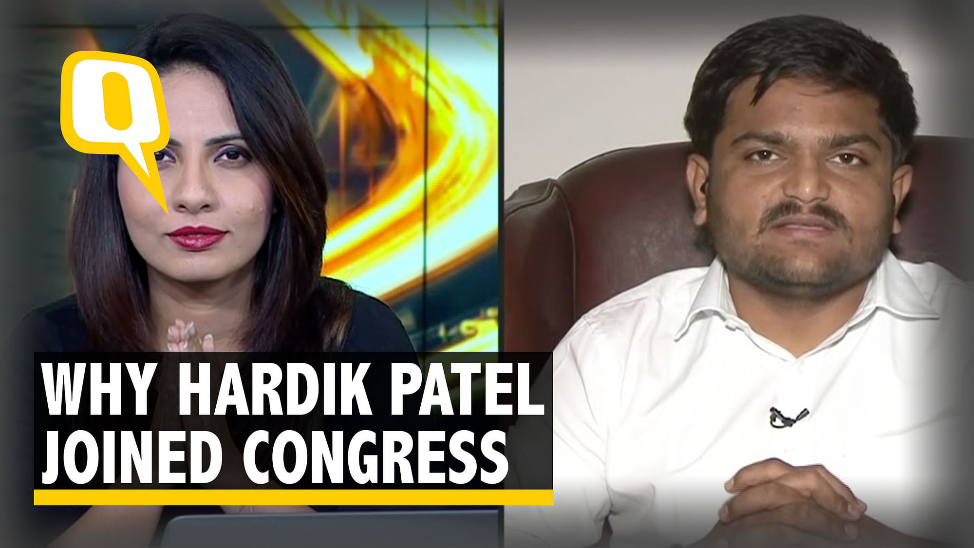 Hardik Patel tells why he joined the Congress.