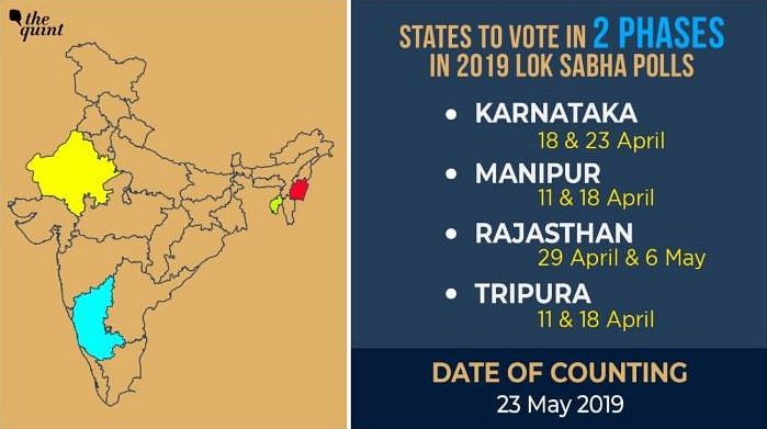 Lok Sabha elections will kick off on 11 April and votes will be counted on 23 May.