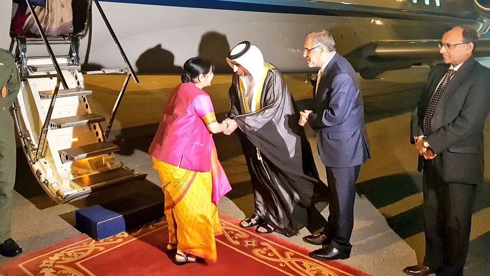 Sushma Swaraj is in Abu Dhabi to attend the OIC