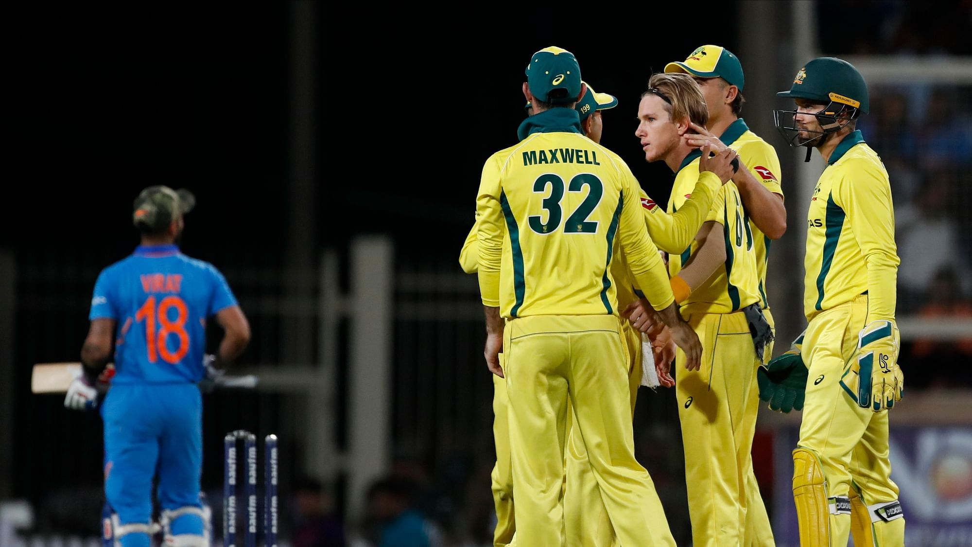 Australia defeated India by 32 runs in the third ODI at Ranchi.