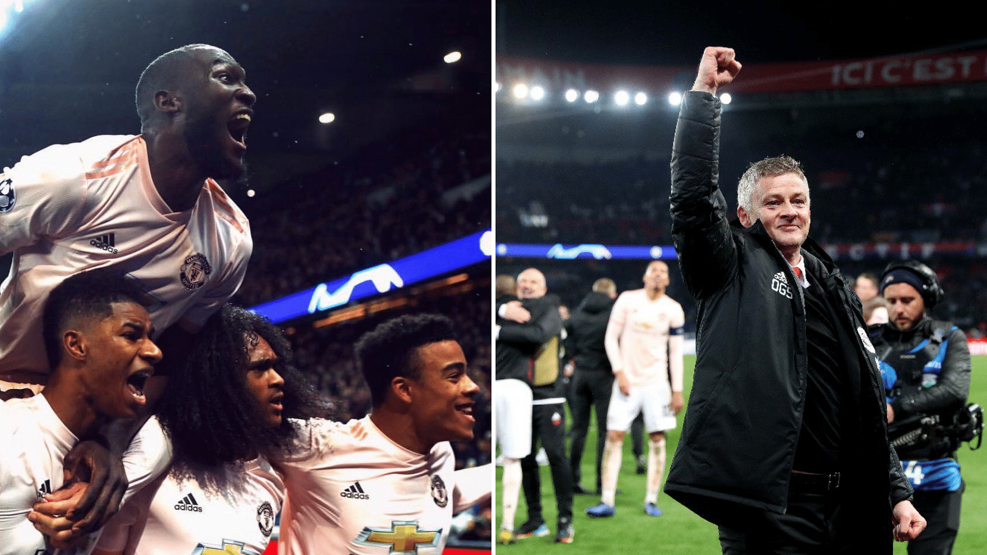 Manchester United overturned a 0-2 first leg deficit with a 3-1 victory at PSG to miraculously progress from their Champions League round of 16 tie.