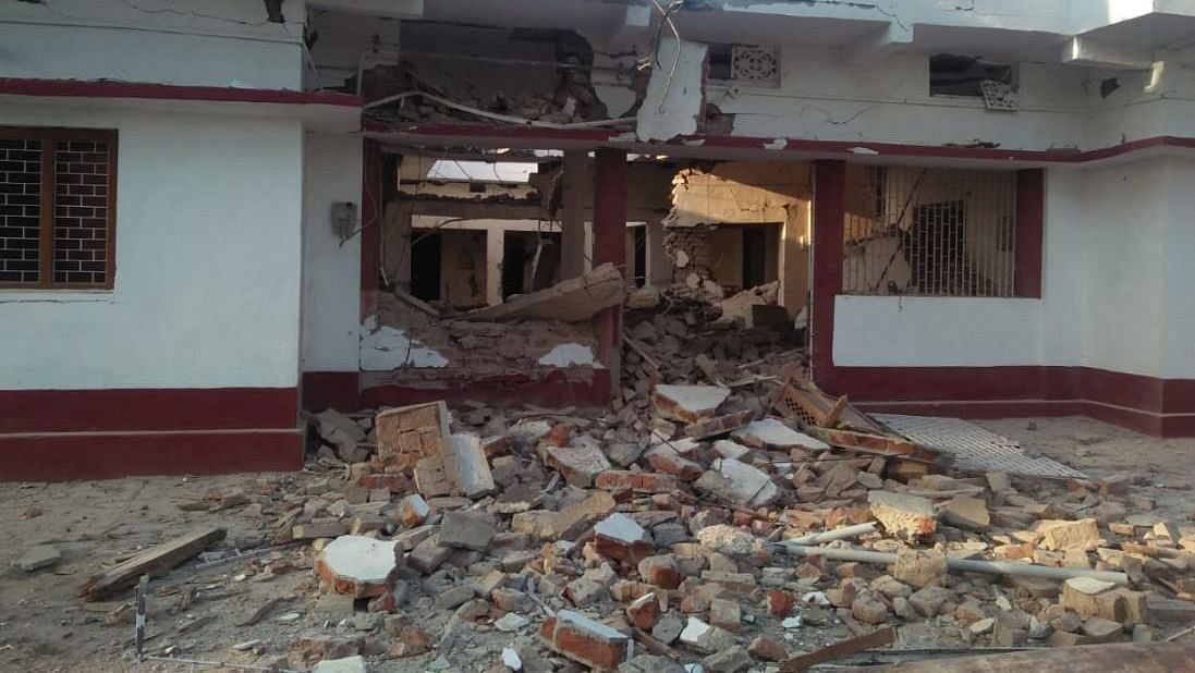 Former MLC Anuj Kumar Singh’s residence in Gaya was blown up by Maoists.