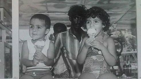 Abhishek and Shweta Bachchan.