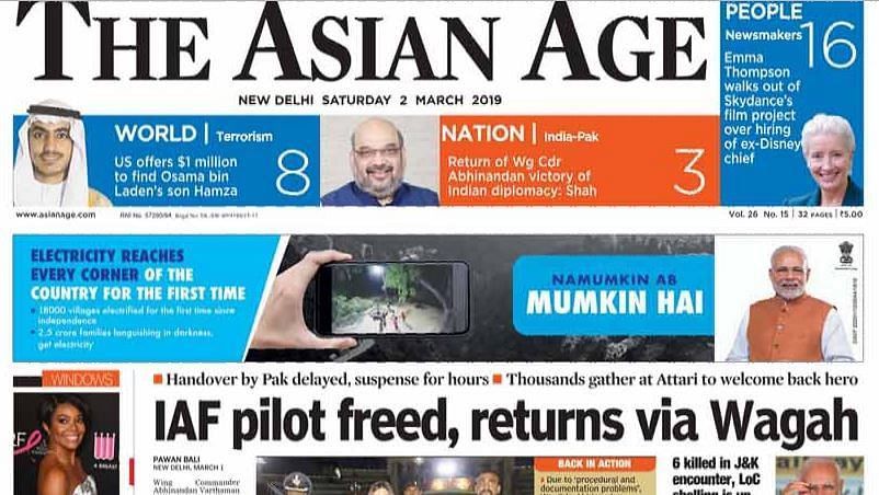 This is what the front pages of Indian newspapers looked like the day after Wing Commander Abhinandan’s return 