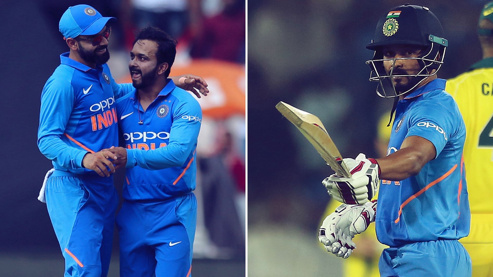 Kedar Jadhav starred with ball and bat during India’s win in the first ODI against Australia at Hyderabad.