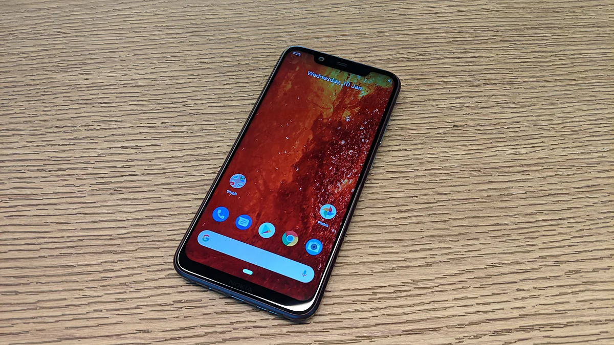 Nokia 8.1 gets a notch which is wide across the display. 