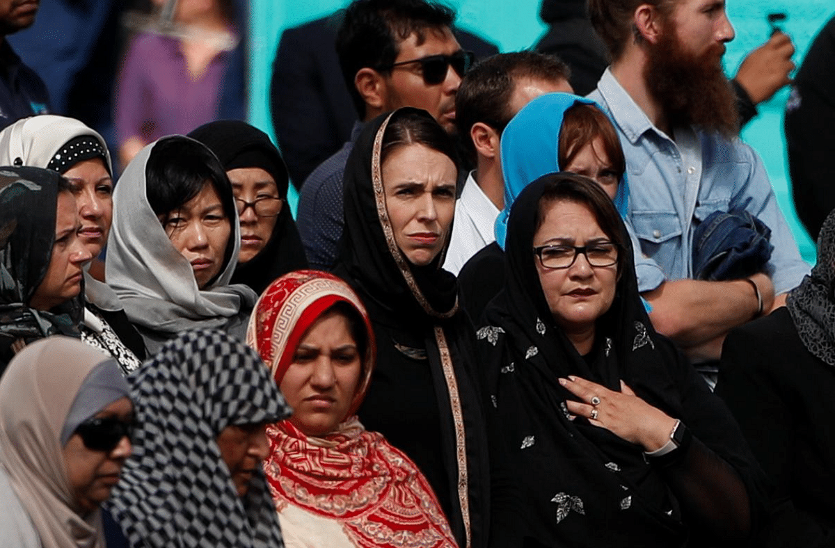 Women in New Zealand stand united with Muslim community after Christchurch shooting, by wearing headscarves.