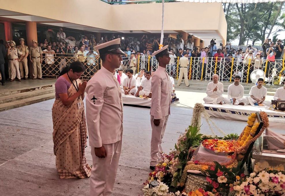 The final rites of Manohar Parrikar will be performed at 5 pm, at Miramar beach.
