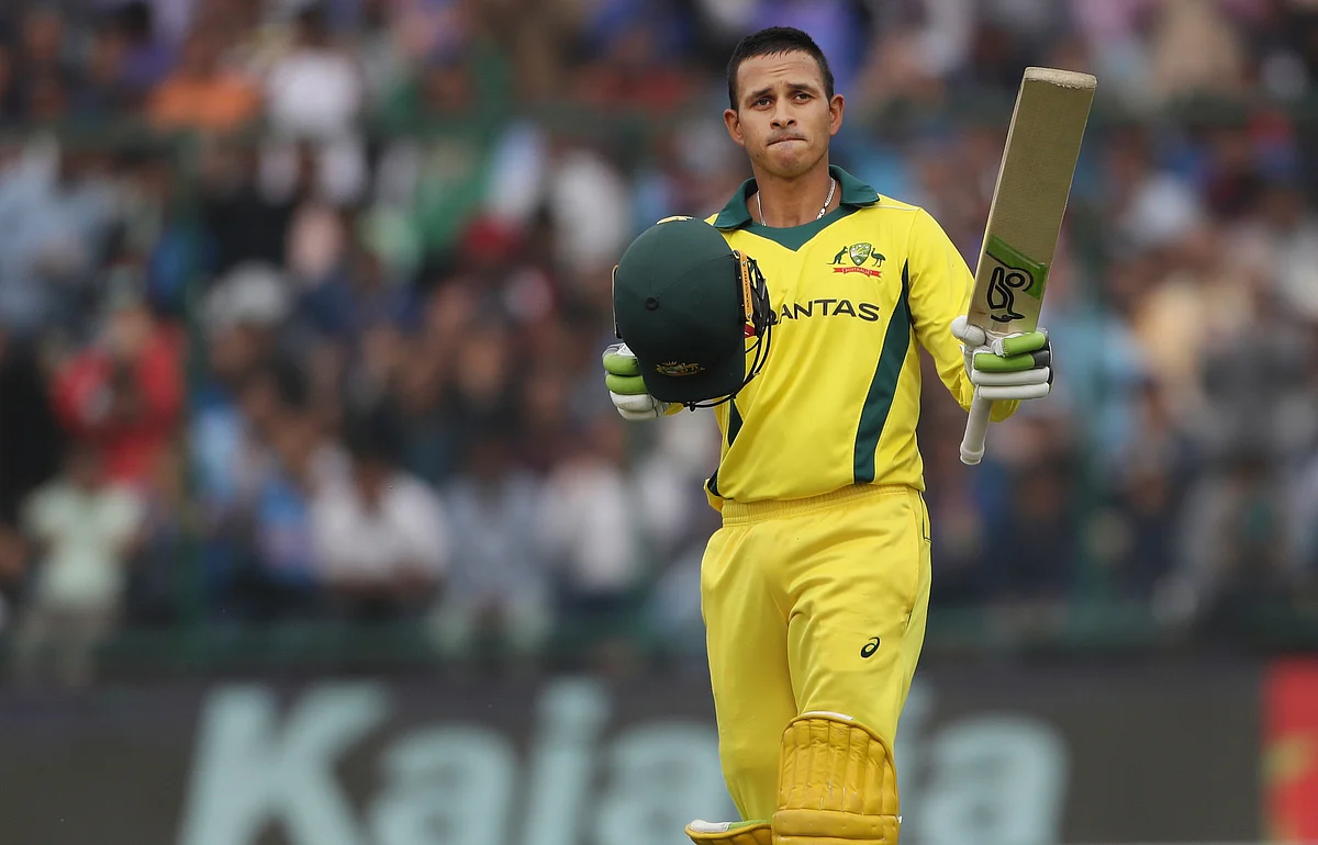Usman Khawaja played a starring role for the third game running, hitting 100 in Australiaās win over India in the series-decider at New Delhi.