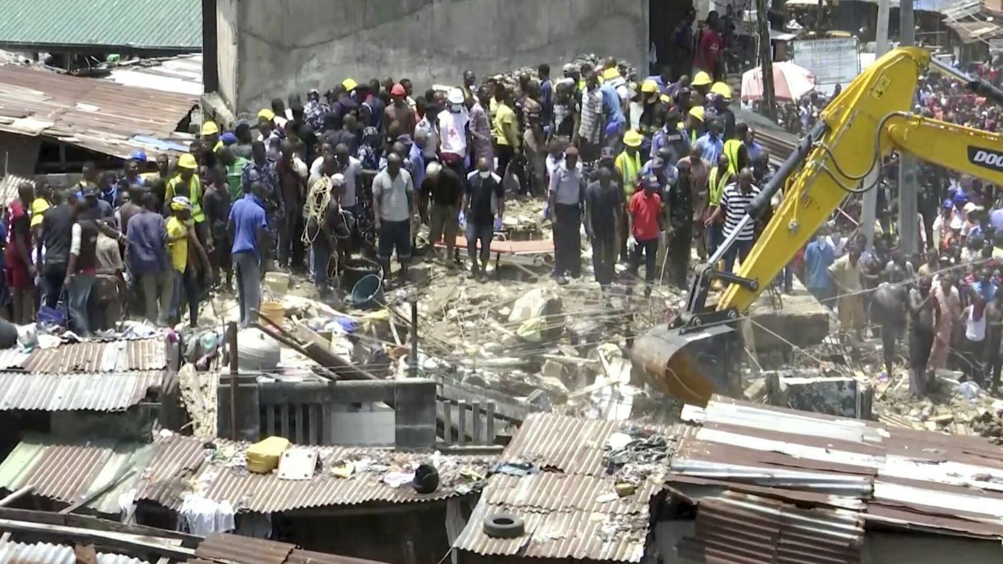 A three-storey school building collapsed in Nigeria on Wednesday, 13 March.