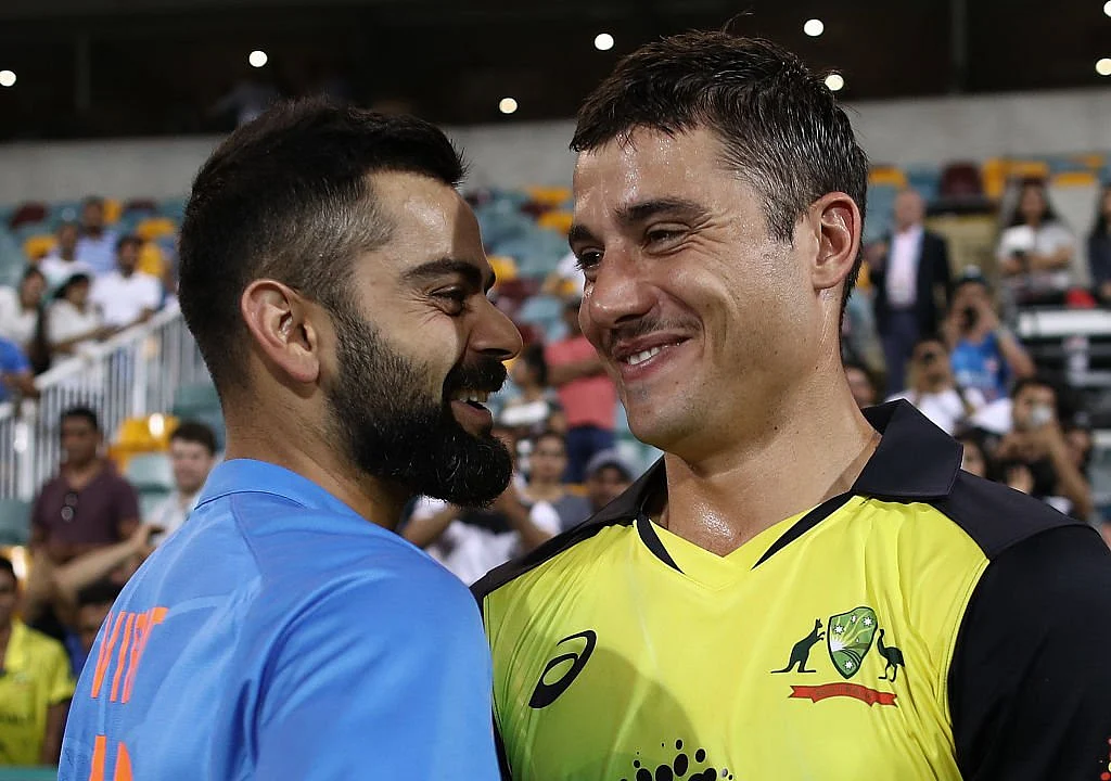 Marcus Stoinis (right) has been roped in as Virat Kohli’s Royal Challengers Bangalore hope for a turnaround in fortunes in IPL 2019.