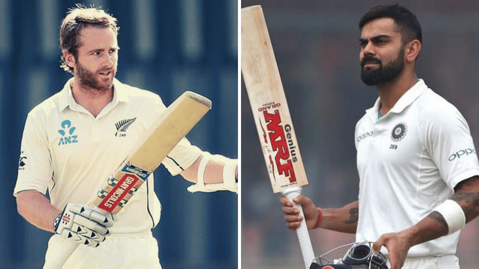 Kane Williamson (left) has reached a career-best 915 rating points and narrowed the gap with the table-topper India skipper Virat Kohli (922 points).