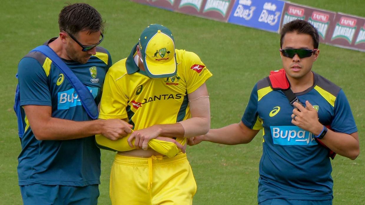 Australian fast bowler Jhye Richardson has dislocated his shoulder and will head home from the Pakistan tour.