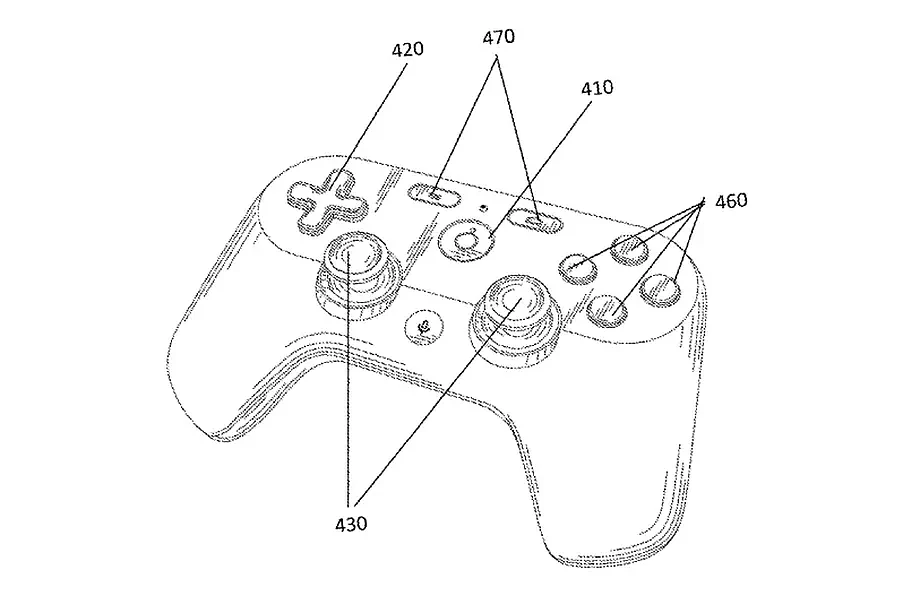 Render image of the controller that could be bundled with the game streaming service.