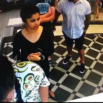 CCTV footage captured Preethi in McDonald’s on Sunday about 2.15am.