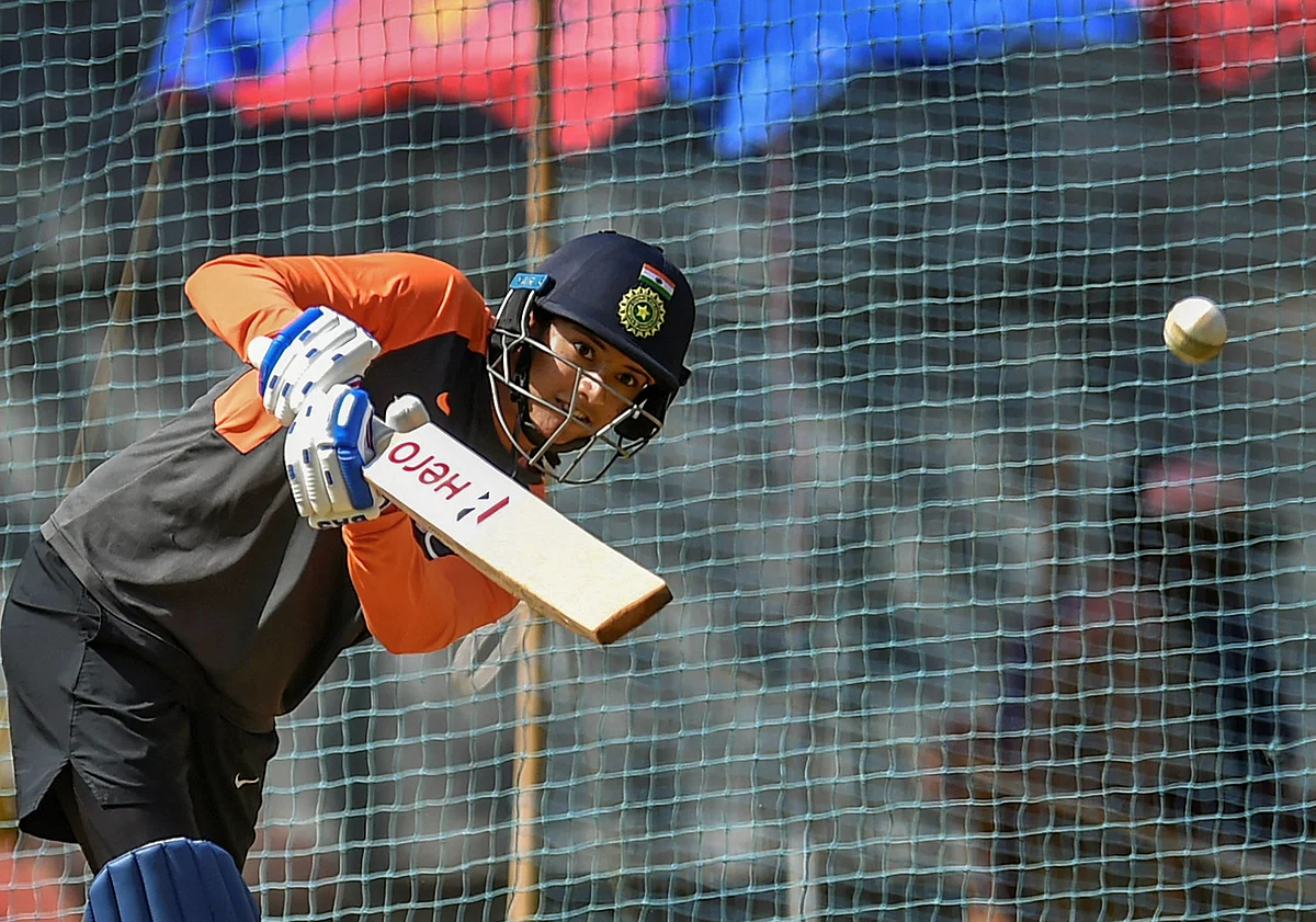 Smriti Mandhana pictured at a practice session during India’s ODI series against England, where the hosts trumped the world champions 2-1.