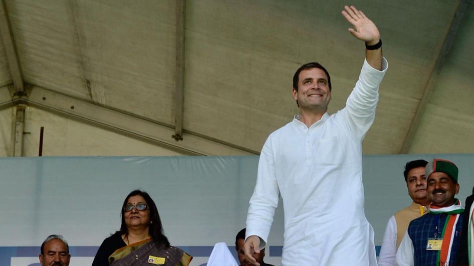 Opposition is standing with the government but the prime minister was politicising it, Congress President Rahul Gandhi said.