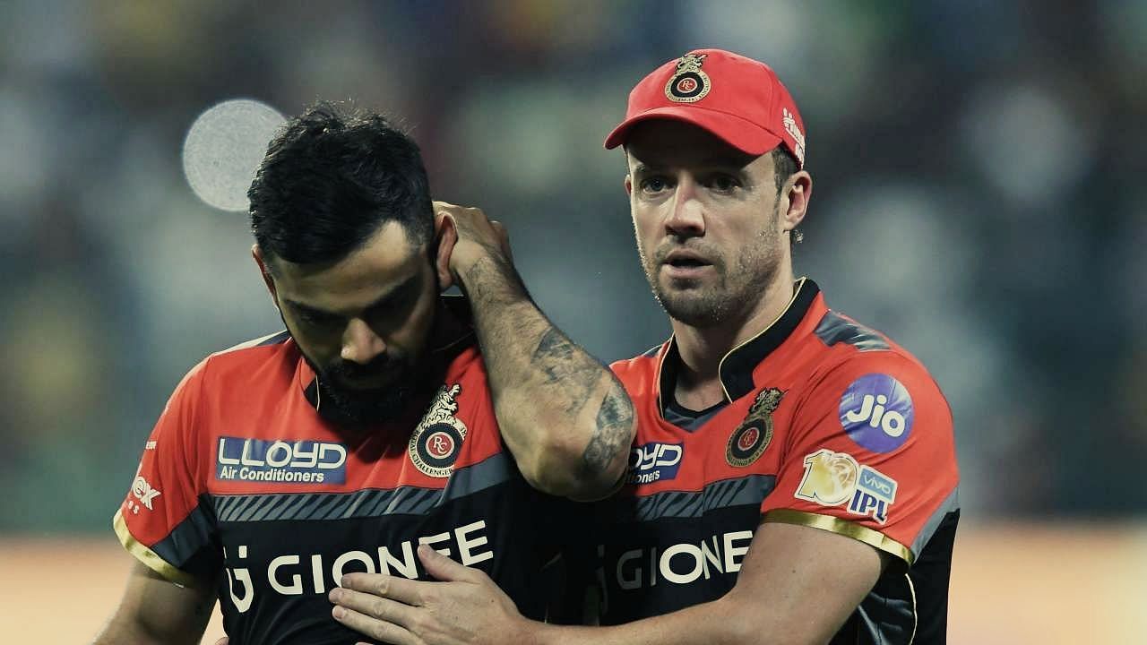 Virat Kohli and AB de Villiers cut forlorn figures after Royal Challengers Bangalore slumped to a loss during IPL 2018.