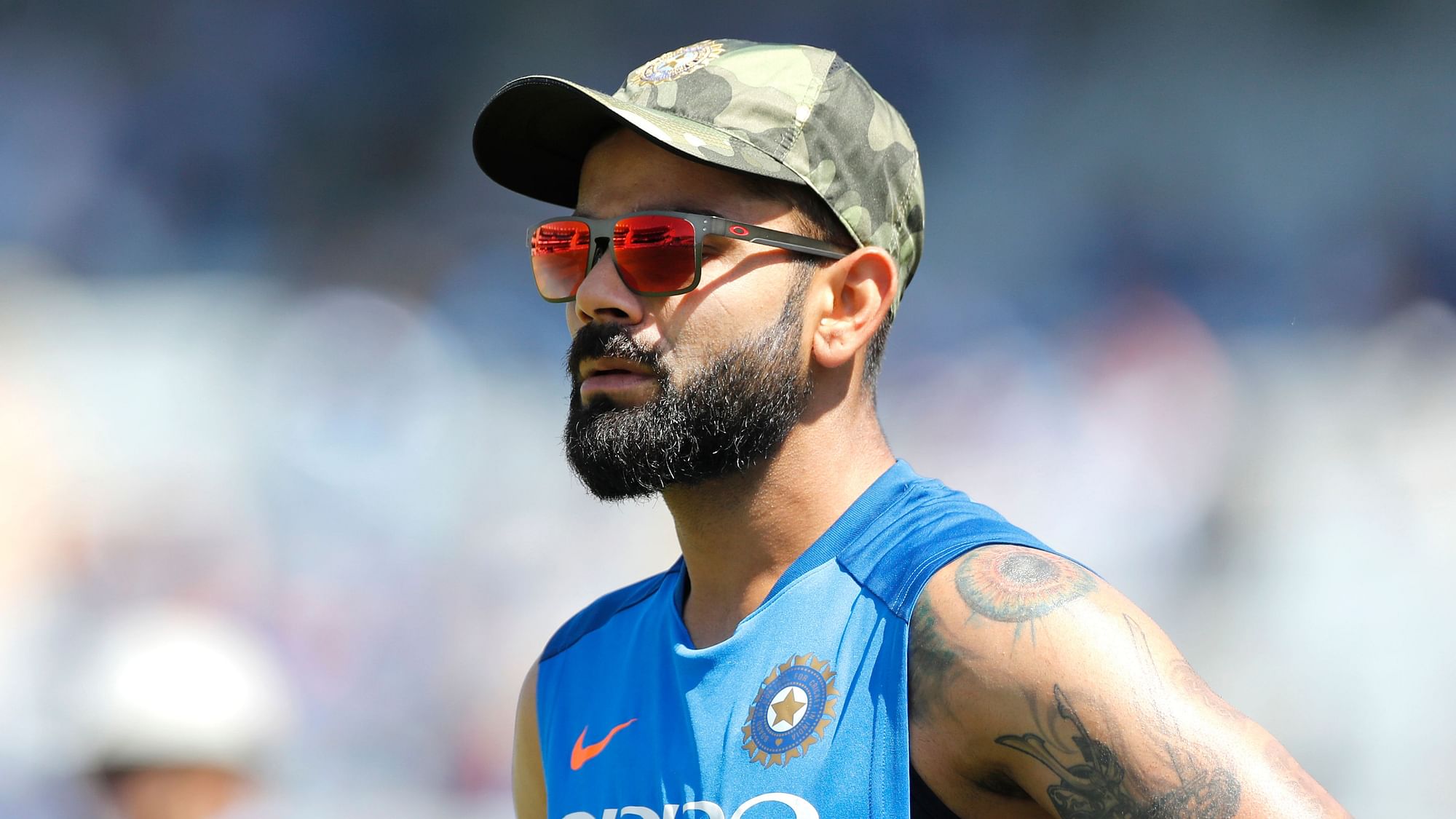 The Indian cricket team was granted permission to wear camouflage caps during an ODI against Australia in Ranchi. 