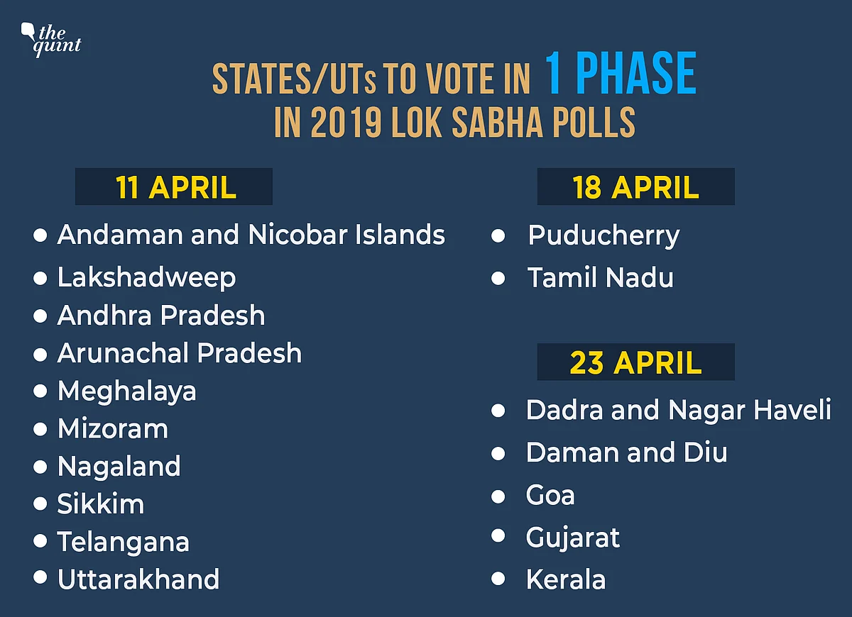 2019 Lok Sabha: Polling Begins on 11 April, Counting on 23 May