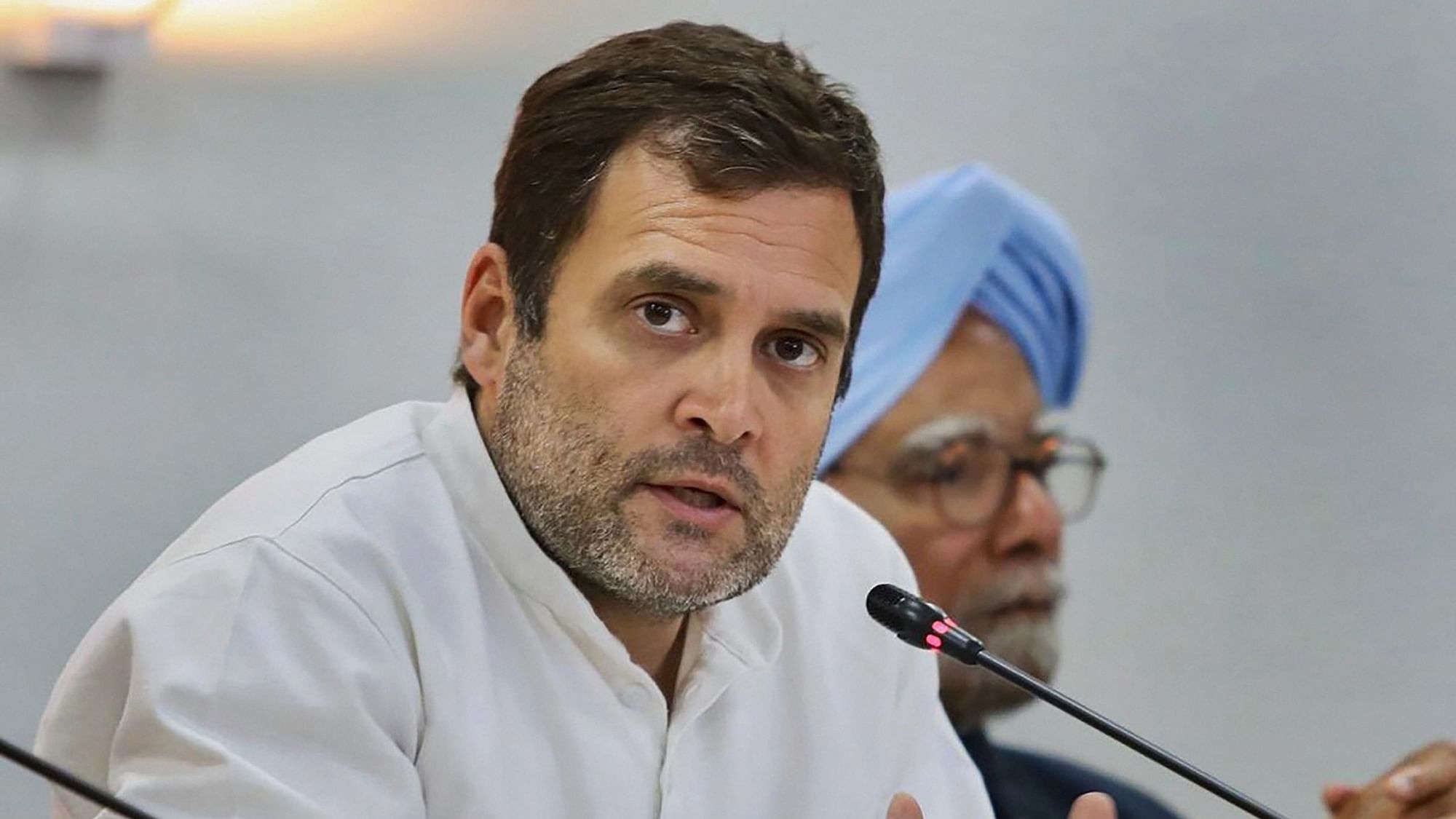 Congress President Rahul Gandhi addressed Congress Working Committee on Tuesday, 12 March in Ahemdabad.
