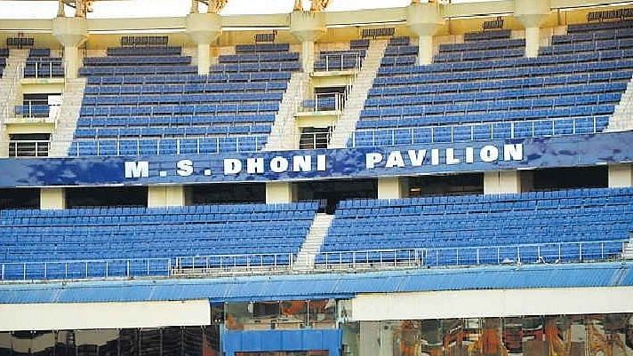 The South Stand at the stadium has been renamed as the MS Dhoni Pavilion.