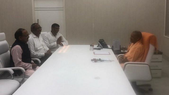The party members, including party chief Sanjay Nishad, also met with UP Chief Minister Yogi Adityanath later in the day.