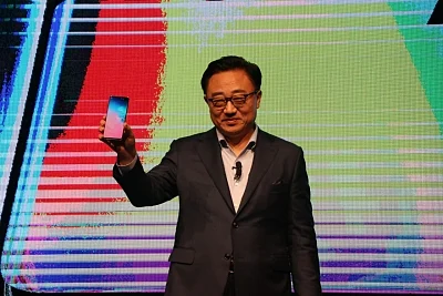 New Delhi: Samsung CEO Koh Dong-jin at the launch of Samsung Galaxy S10, S10+ and S10e smartphones in New Delhi, on March 6, 2019. (Photo: IANS)
