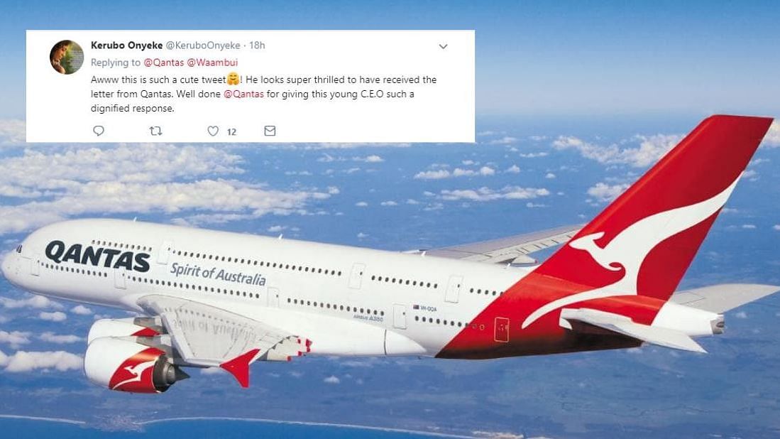 Letters from the youngest airline CEO to Australia’s oldest airline CEO were uploaded by Qantas’ Twitter account. &nbsp;