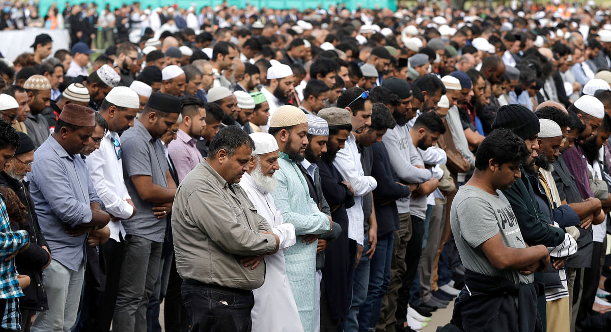 People across New Zealand observed the Muslim call to prayer Friday, as they mourned the Christchurch terror attack.