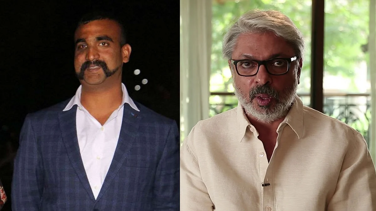 Wing Commander Abhinandan Varthaman and filmmaker Sanjay Leela Bhansali.