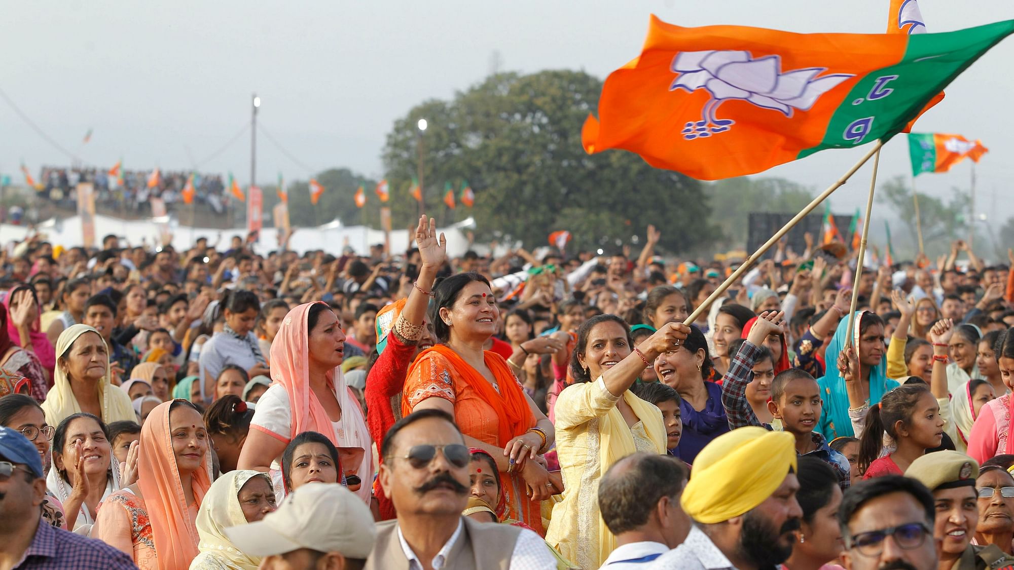 BJP supporters at a rally. Image used for representational purposes.