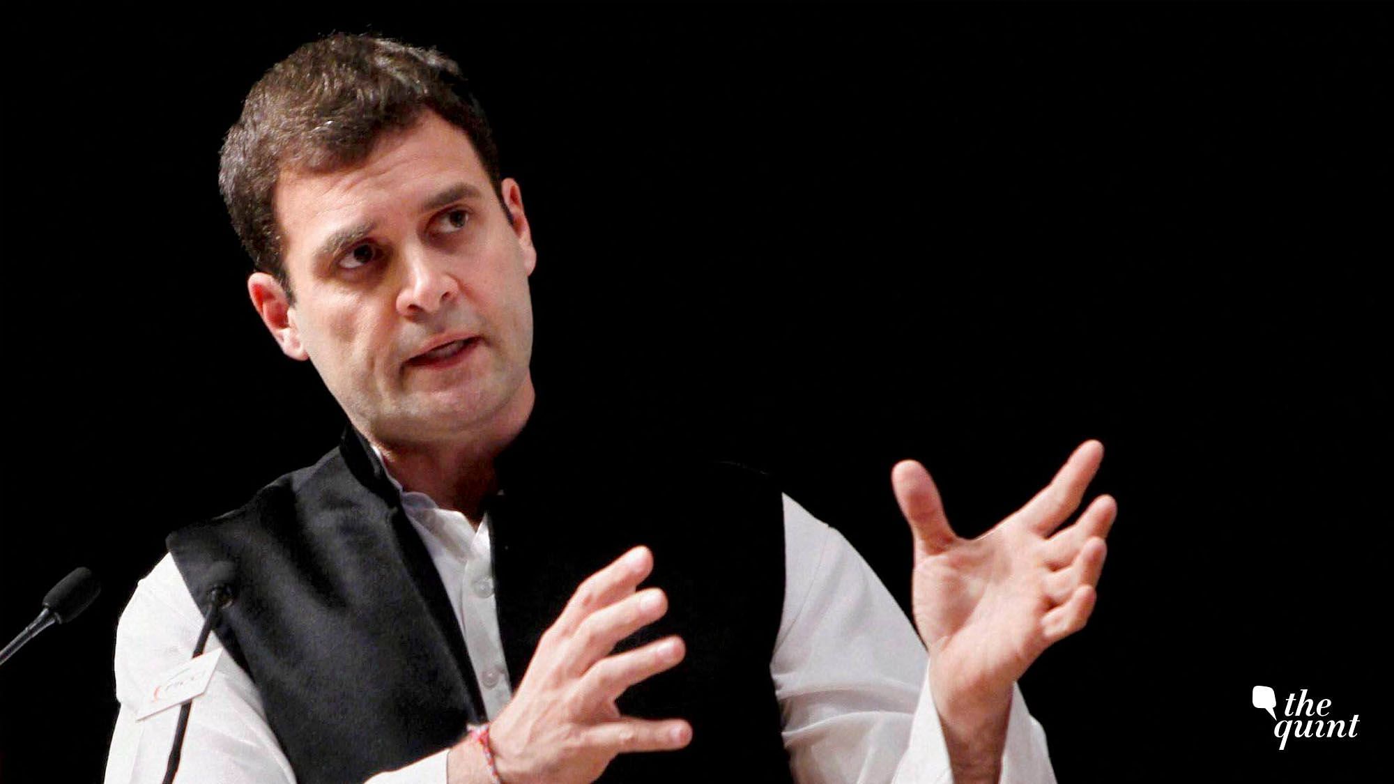 Rahul Gandhi said Modi’s promises were never meant to be implemented.