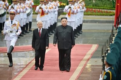 HANOI, March 2, 2019 (Xinhua) -- General Secretary of the Communist Party of Vietnam Central Committee and President Nguyen Phu Trong, and Chairman of the Workers