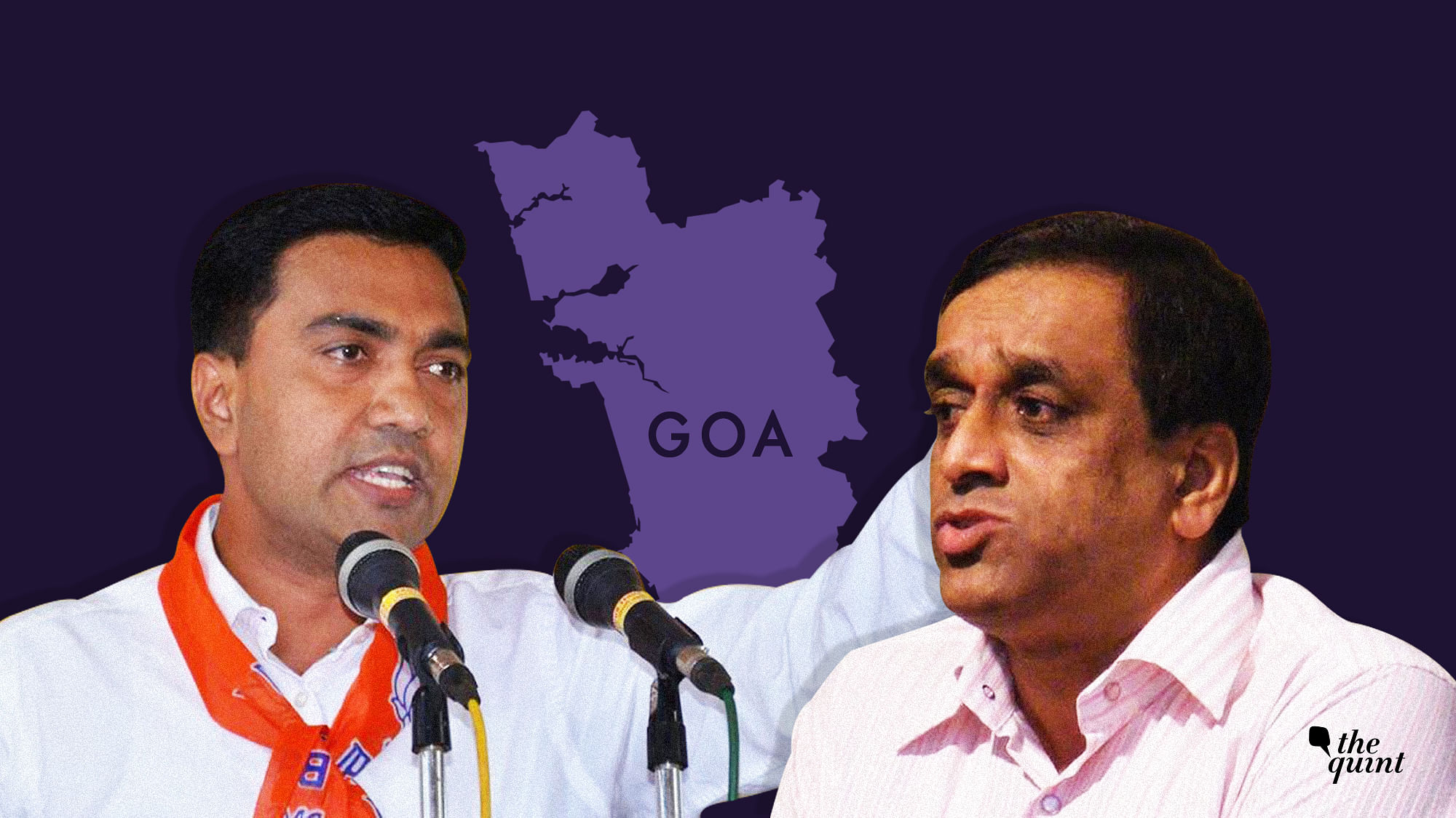 Goa CM Pramod Sawant (left) is reportedly contemplating over continuing with MGP’s Sudin Dhavalikar (right) as the deputy chief minister.