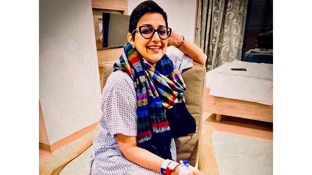 Sonali Bendre is back home after undergoing treatment in the US.