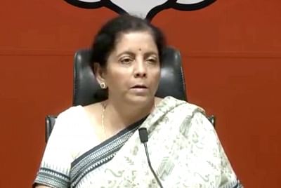 New Delhi: Defence Minister Nirmala Sitharaman addresses a press conference, in New Delhi, on March 27, 2019. (Photo: IANS)