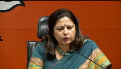 New Delhi: BJP leader Meenakshi Lekhi addresses a press conference, in New Delhi on Oct 8, 2018. (Photo: IANS/BJP)