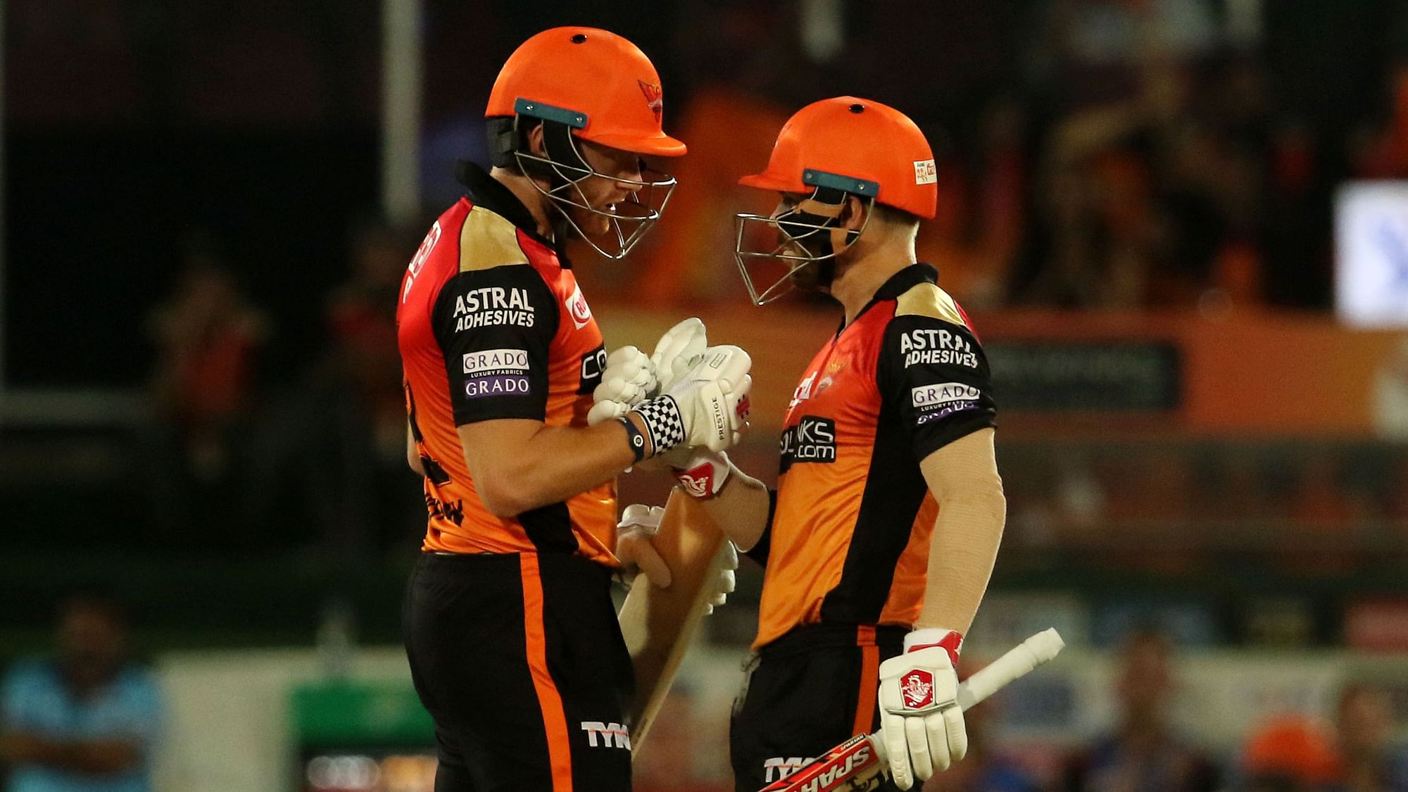 Warner and Bairstow added yet another fifty-run stand for Sunrisers.&nbsp;